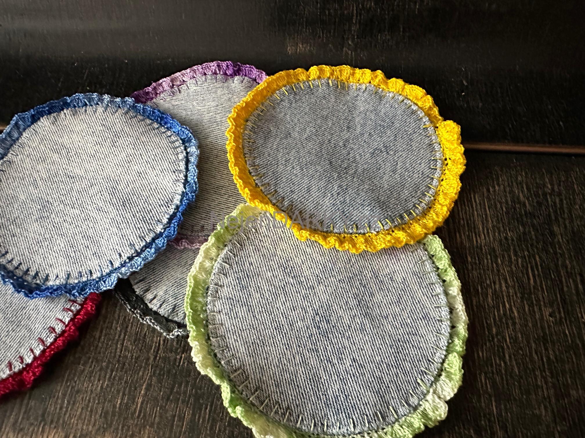 Prostírání pod šálky a skleničky - 1ks - modré