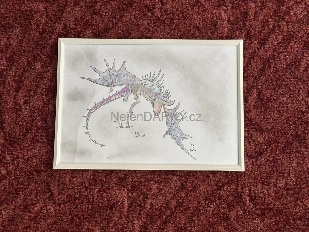 Obraz - Defender Skrill - pastel