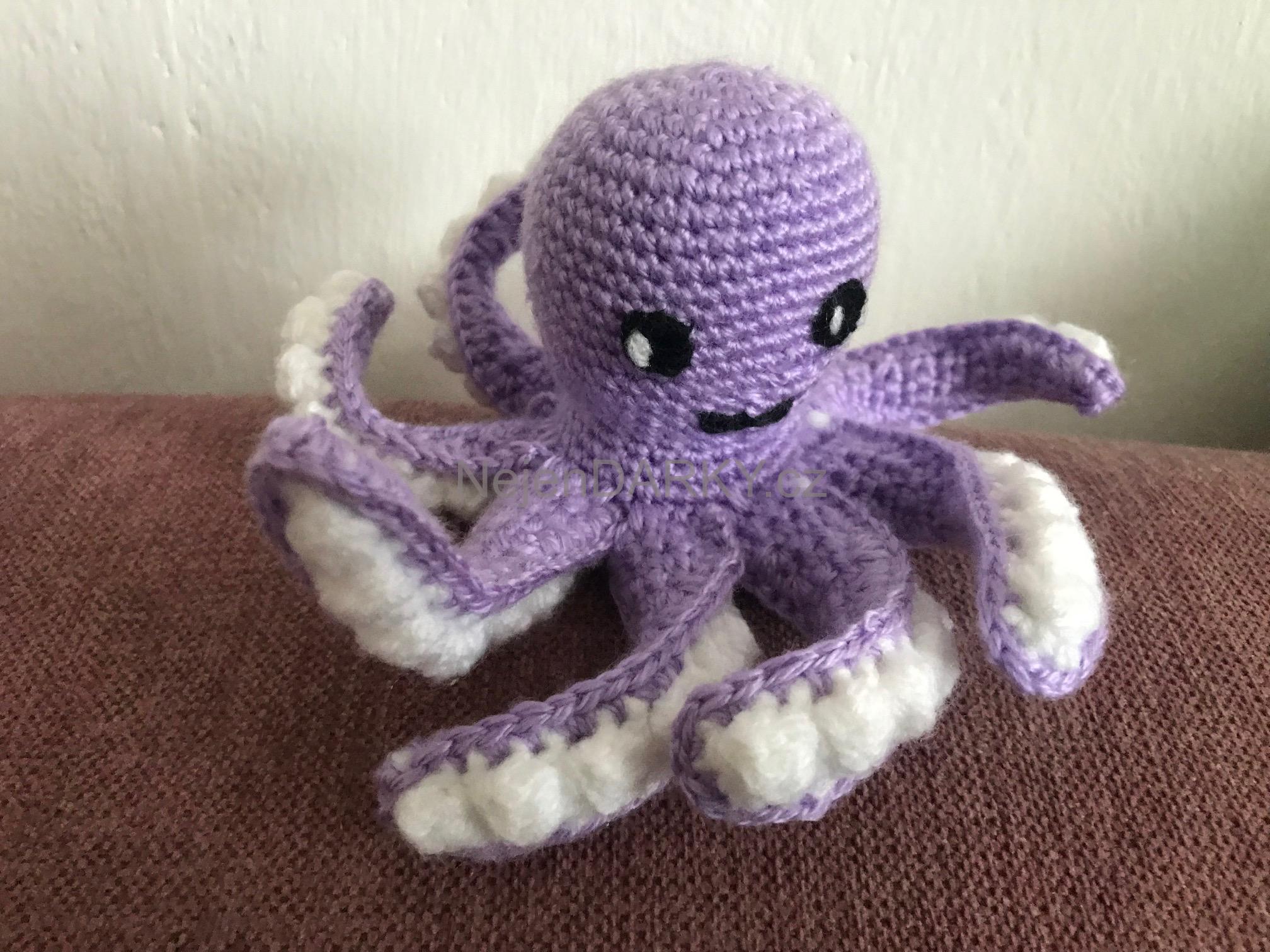 Krásná chobotnička MIMINKO - fialové