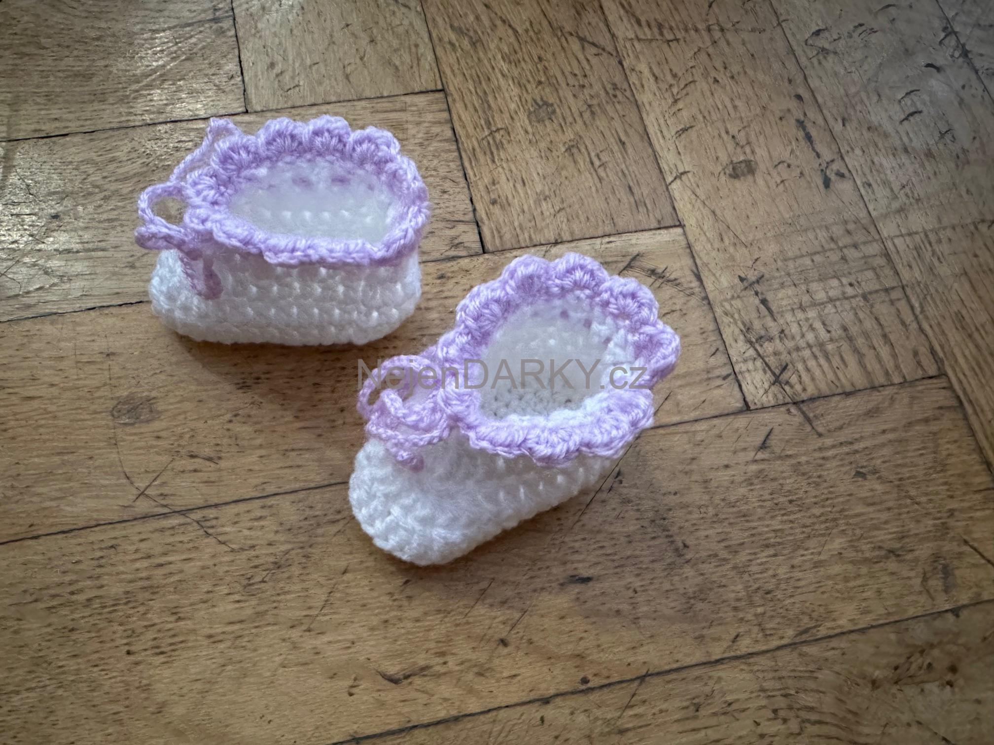 Papučky / bačkůrky věk 0-3 měsíce