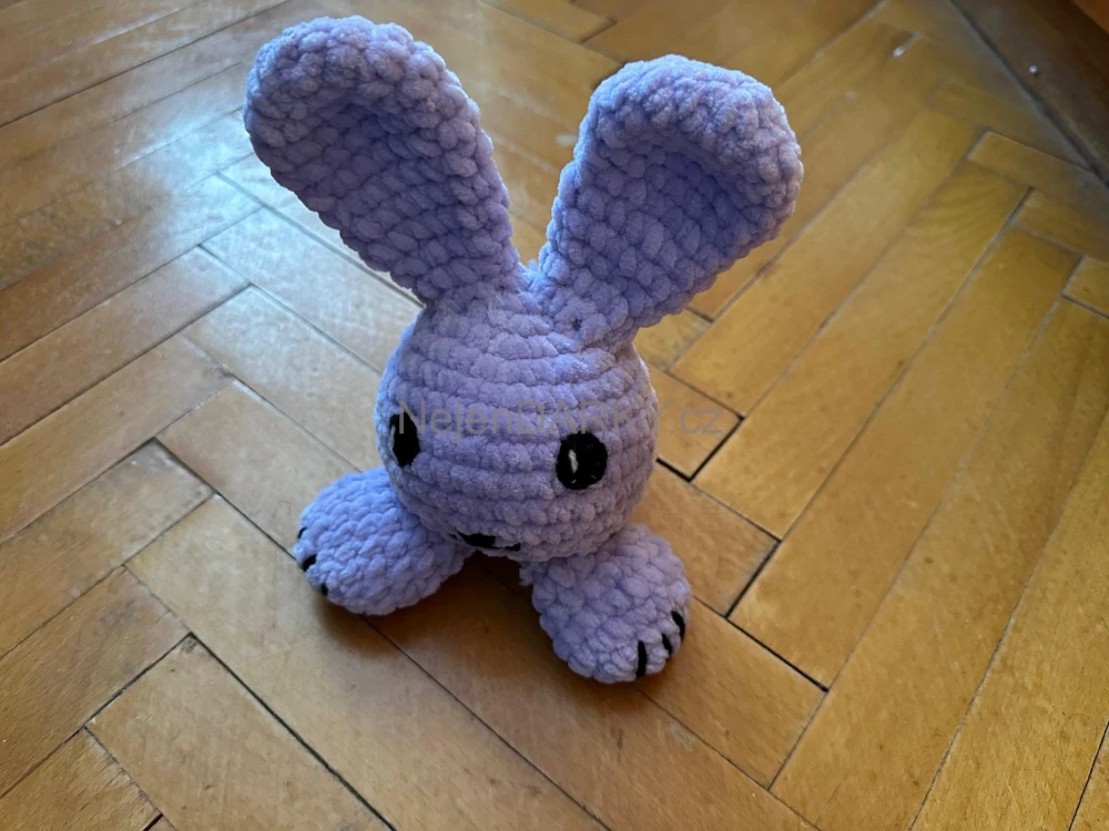 Králíček velký fialový extraměkký