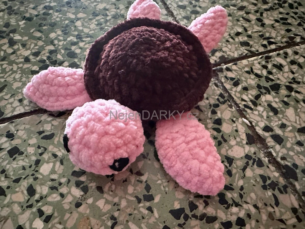 Dokonalá hebká želvička - růžovohnědá