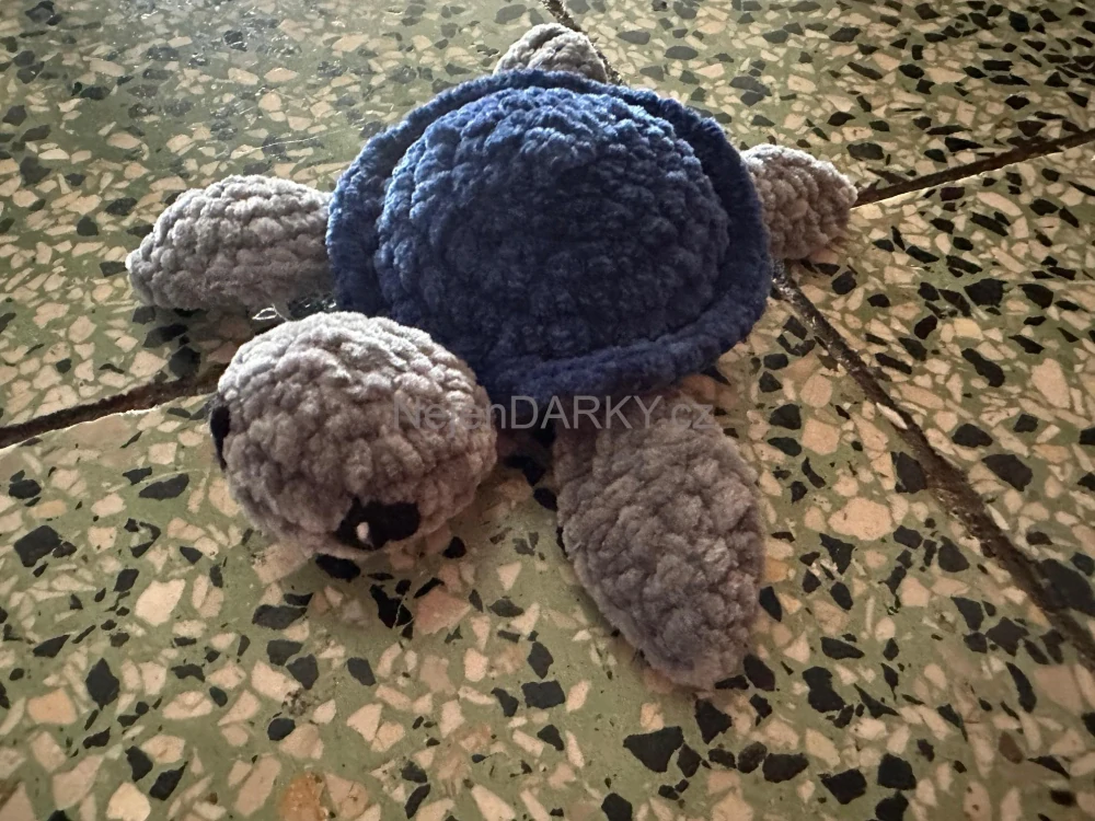 Dokonalá hebká želvička - šedomodrá