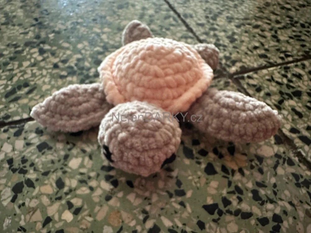 Dokonalá hebká želvička - hnědobéžová