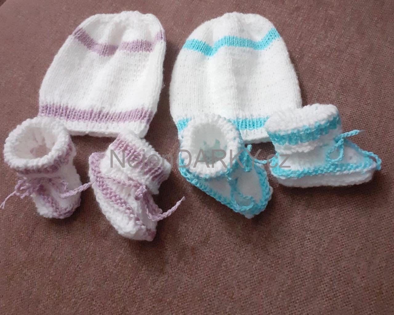 Čepička a bačkůrky věk 3-5 měsíců pohodlí na prvním místě