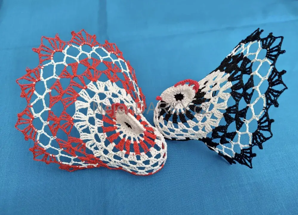 Krajková slepička zelená