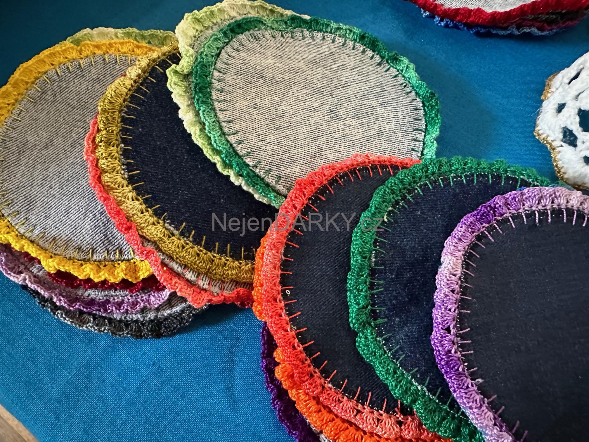 Prostírání pod šálky a skleničky - 1ks - oranžové