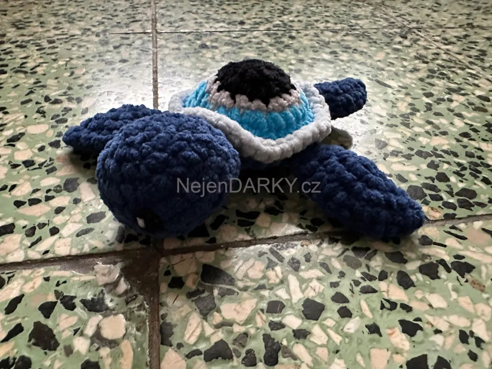 Roztomilá hebká želvička - modrá