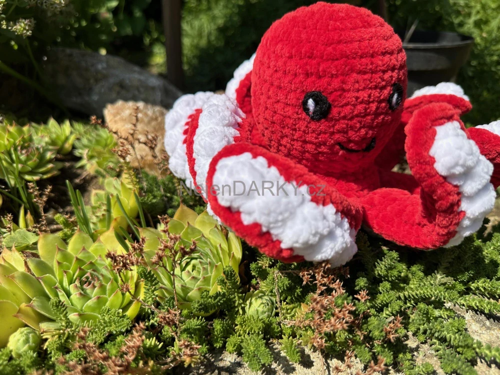 Luxusní chobotnička ČERVENÁ extra hebká