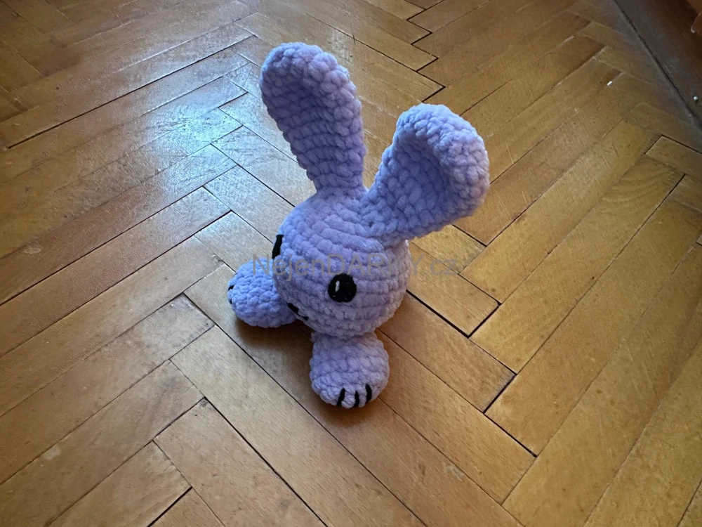 Králíček velký fialový extraměkký