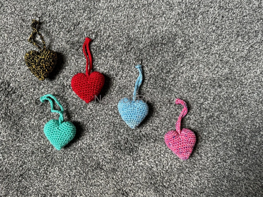 Přívěsek ke klíčům nebo na batoh - srdíčko