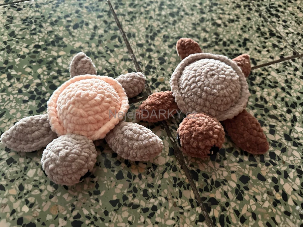 Dokonalá hebká želvička - hnědobéžová