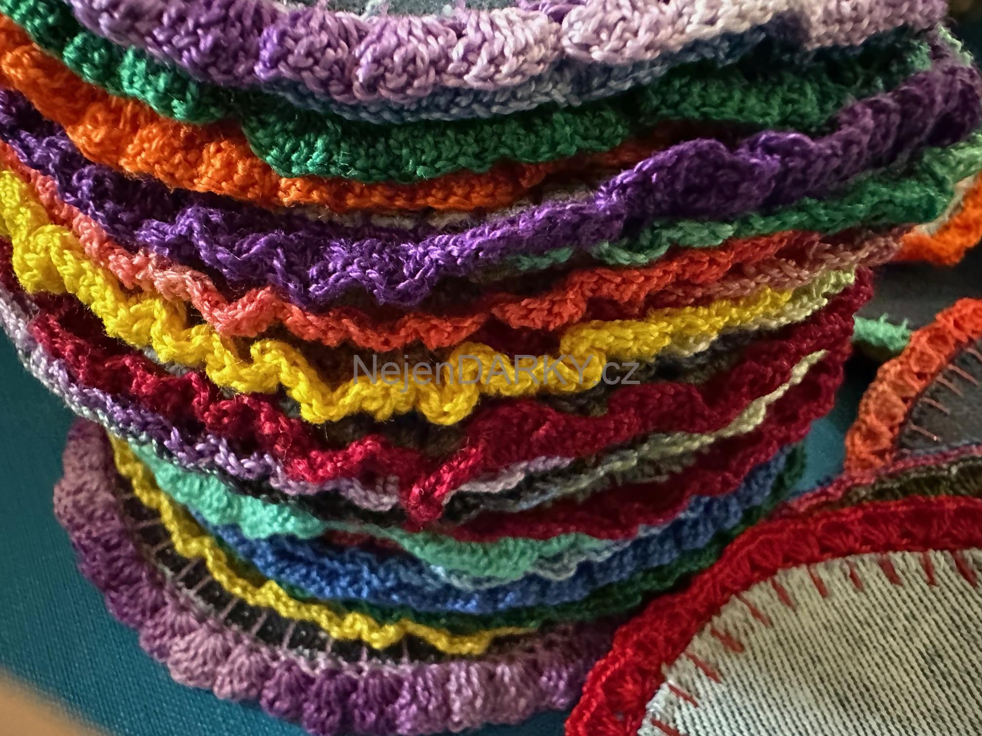 Prostírání pod šálky a skleničky - 1ks - oranžové