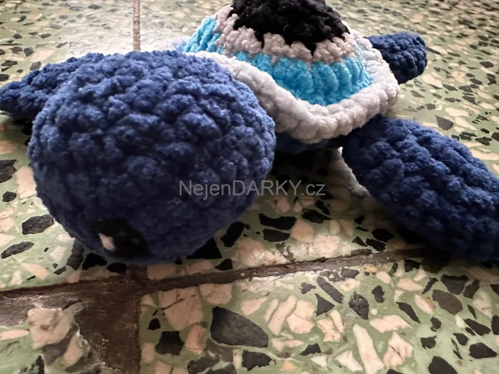 Roztomilá hebká želvička - modrá