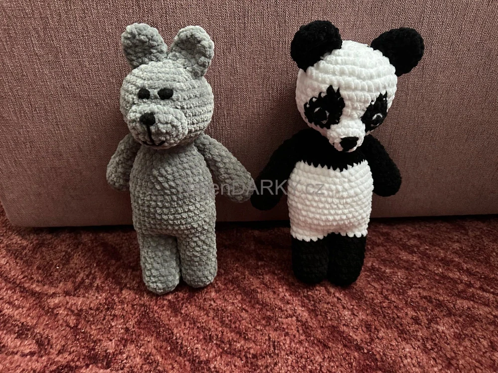 Medvídek panda plyšový