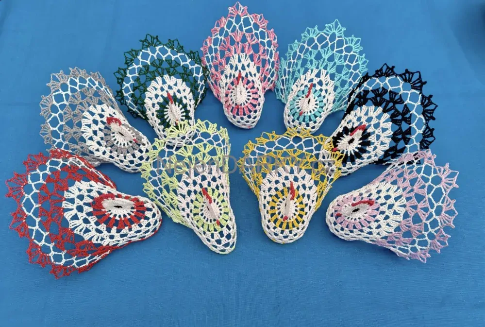 Krajková slepička zelená