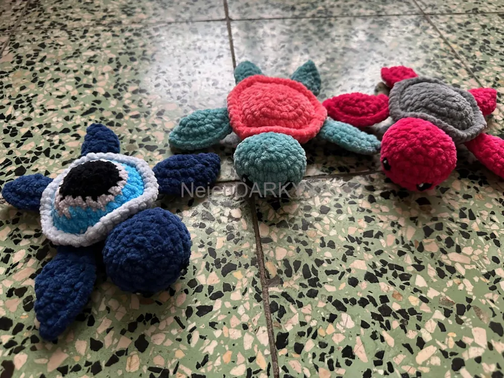 Roztomilá hebká želvička - modrá