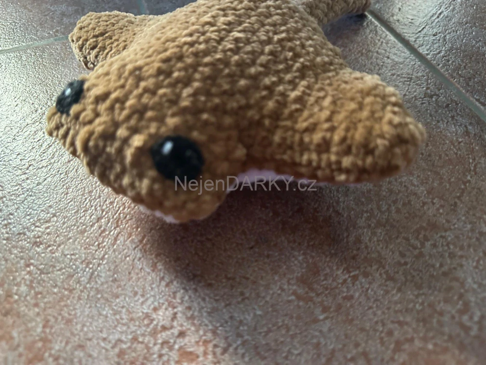Plyšový rejnok - hnědý