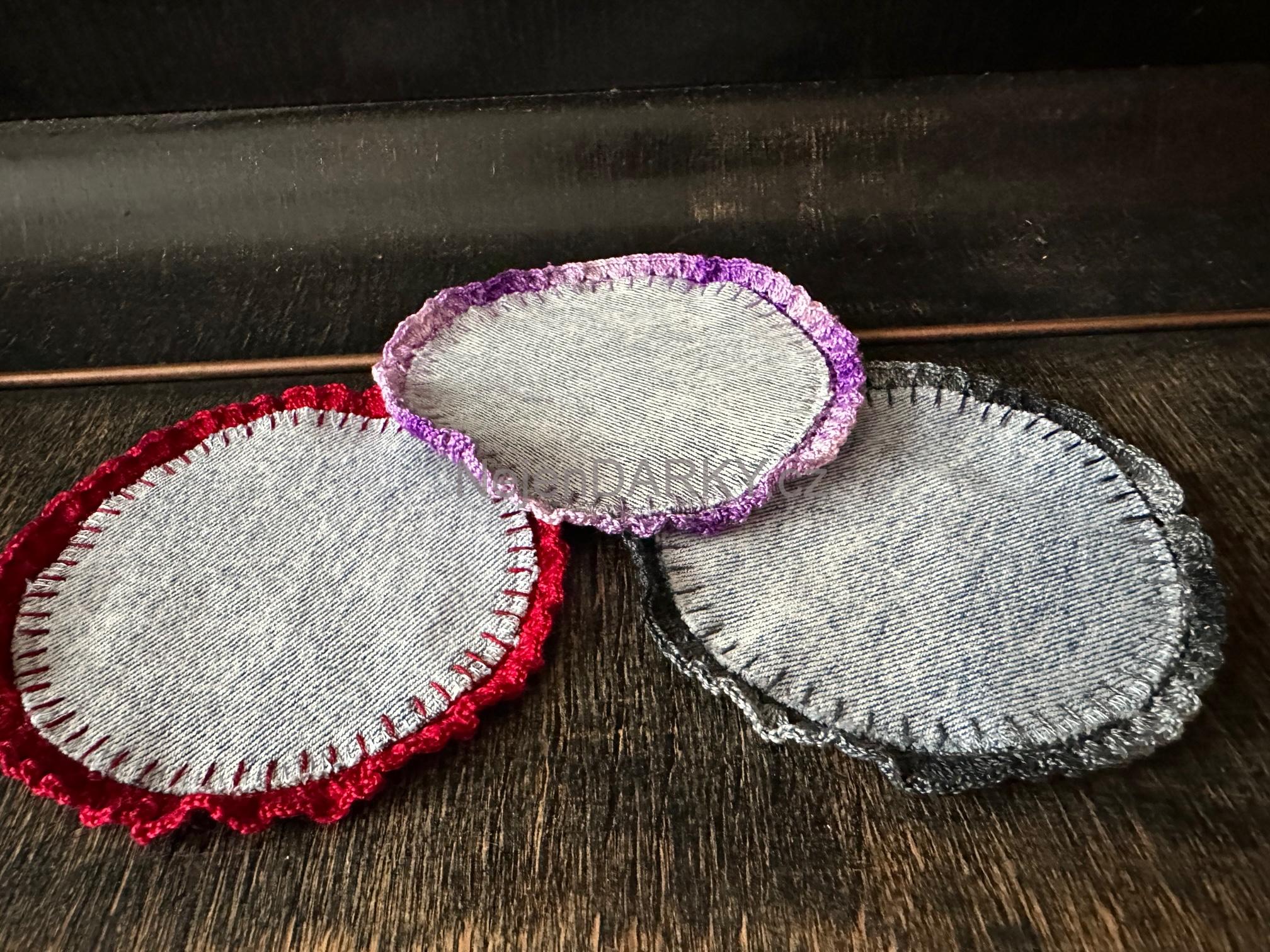 Prostírání pod šálky a skleničky - 1ks - černé