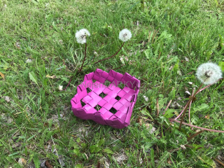 Papírový košík - lakovaný na poklady