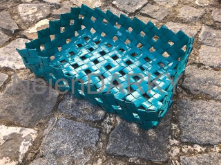 Velký nižší papírový košík - dekorace i praktické využití