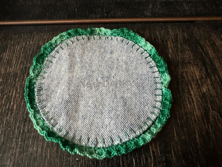 Prostírání pod šálky a skleničky - 1ks - zelené