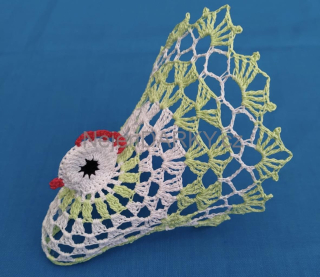 Krajková slepička svtěle zelená