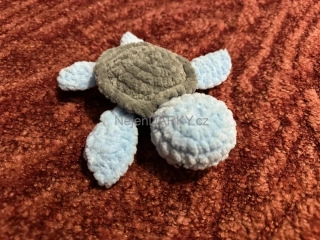 Roztomilá hebká želvička - modrošedá