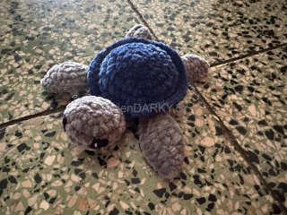 Dokonalá hebká želvička - šedomodrá