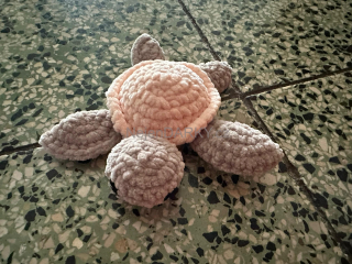 Dokonalá hebká želvička - hnědobéžová